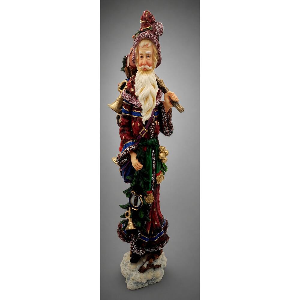 Lenox 1999 Minstrel Santa Figurine Musical Theme Handcrafted Holiday Decor 13"